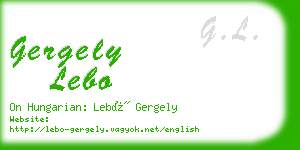 gergely lebo business card